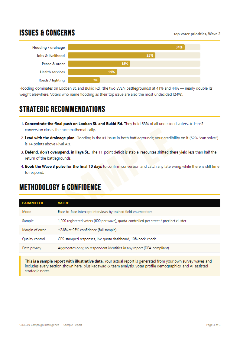Issues and recommendations